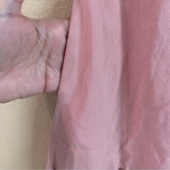 Speechless Juniors Size XS Dusty Blush Linen Bustier Ruffle Romantics Mini Dress - Picture 5 of 10